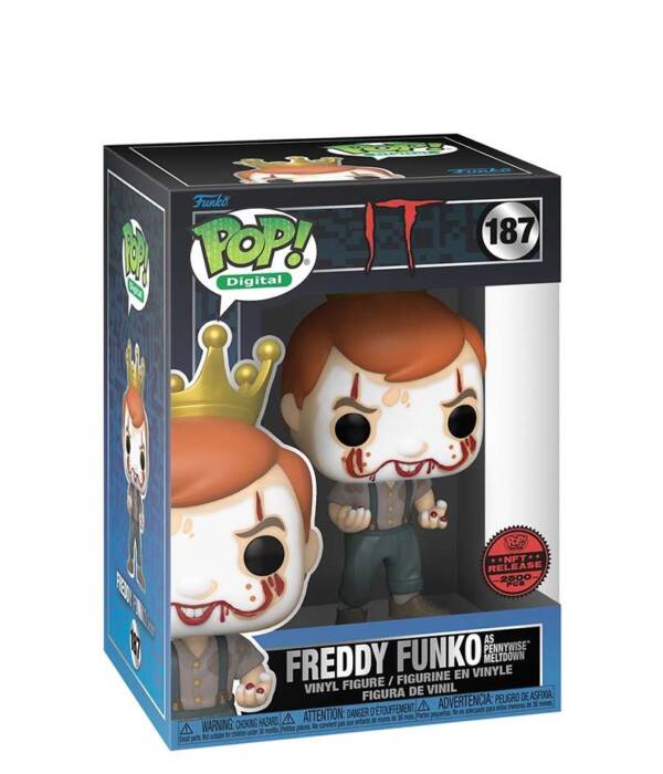 Funko POP! NFT IT Freddy Funko as Pennywise Meltdown #187
