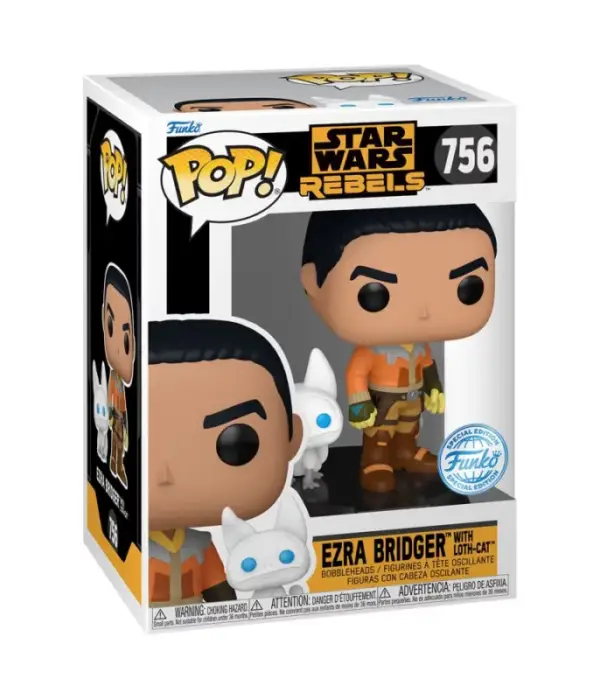 Funko POP! Star Wars Ezra Bridger with Loth Cat #756
