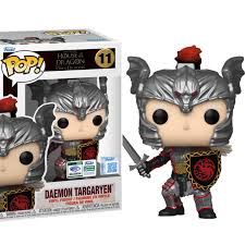 Funko POP! House of the Dragon Daemon Targaryen with Helmet #11 *Official Convention Sticker*