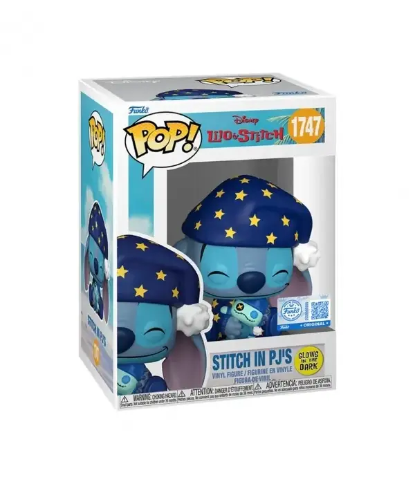Funko POP! Vinyl (Exc) Stitch in PJ's (Glow) #1747 - Disney