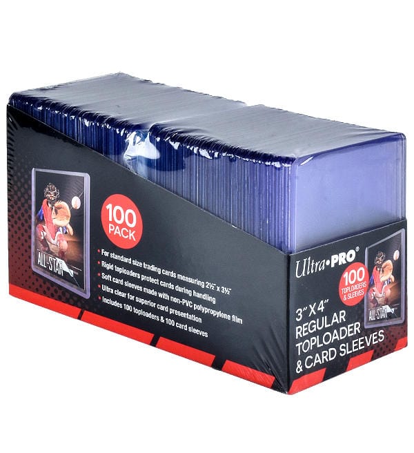 Ultra Pro Regular Toploaders and Sleeves Pack 100
