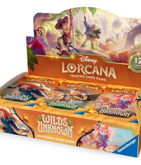 Disney Lorcana TCG Wilds Unknown Booster Display