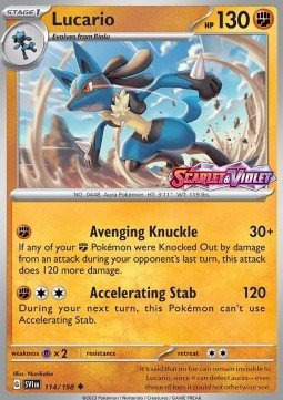Pokémon TCG Singles Lucario Stamped Scarlet & Violet