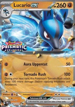 Pokémon TCG Singles Lucario Stamped Prismatic Evolutions