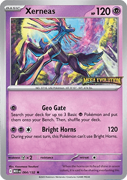 Pokémon TCG Singles Xerneas Stamped Mega Evolution
