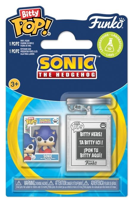 Funko POP! Sonic the Hedgehog Bitty POP! & Accessory 2-Pack Sonic w/KCHN