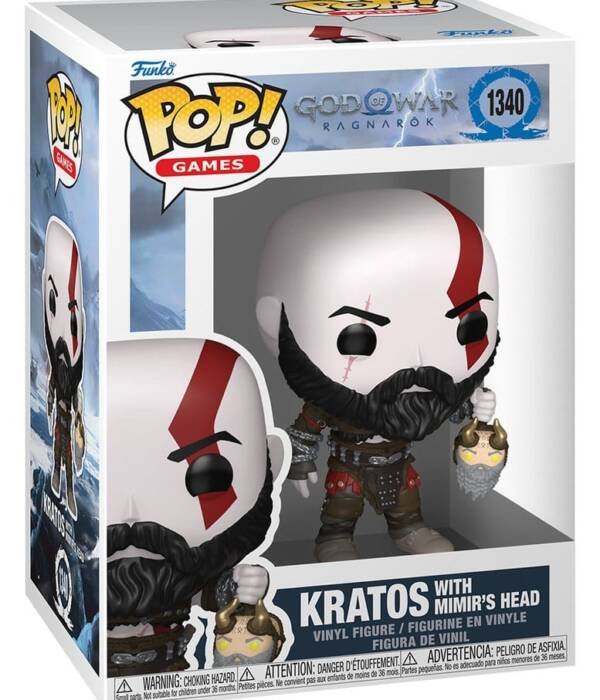 Funko POP! God of War Ragnarök Kratos w/Mimir's Head #1340